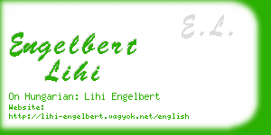 engelbert lihi business card